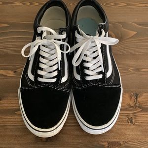 Mens Black and White Vans